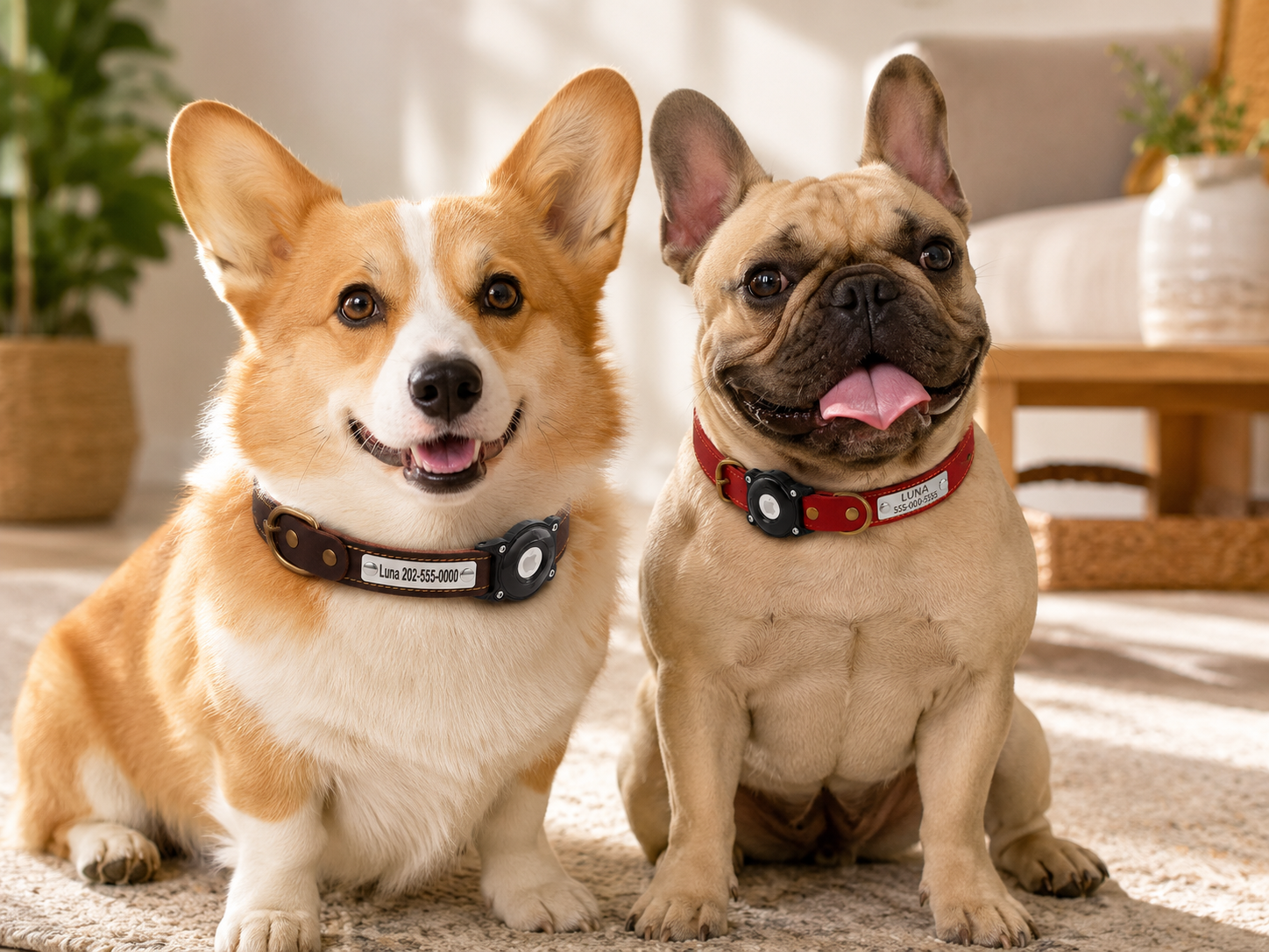 Genuine leather dog collar