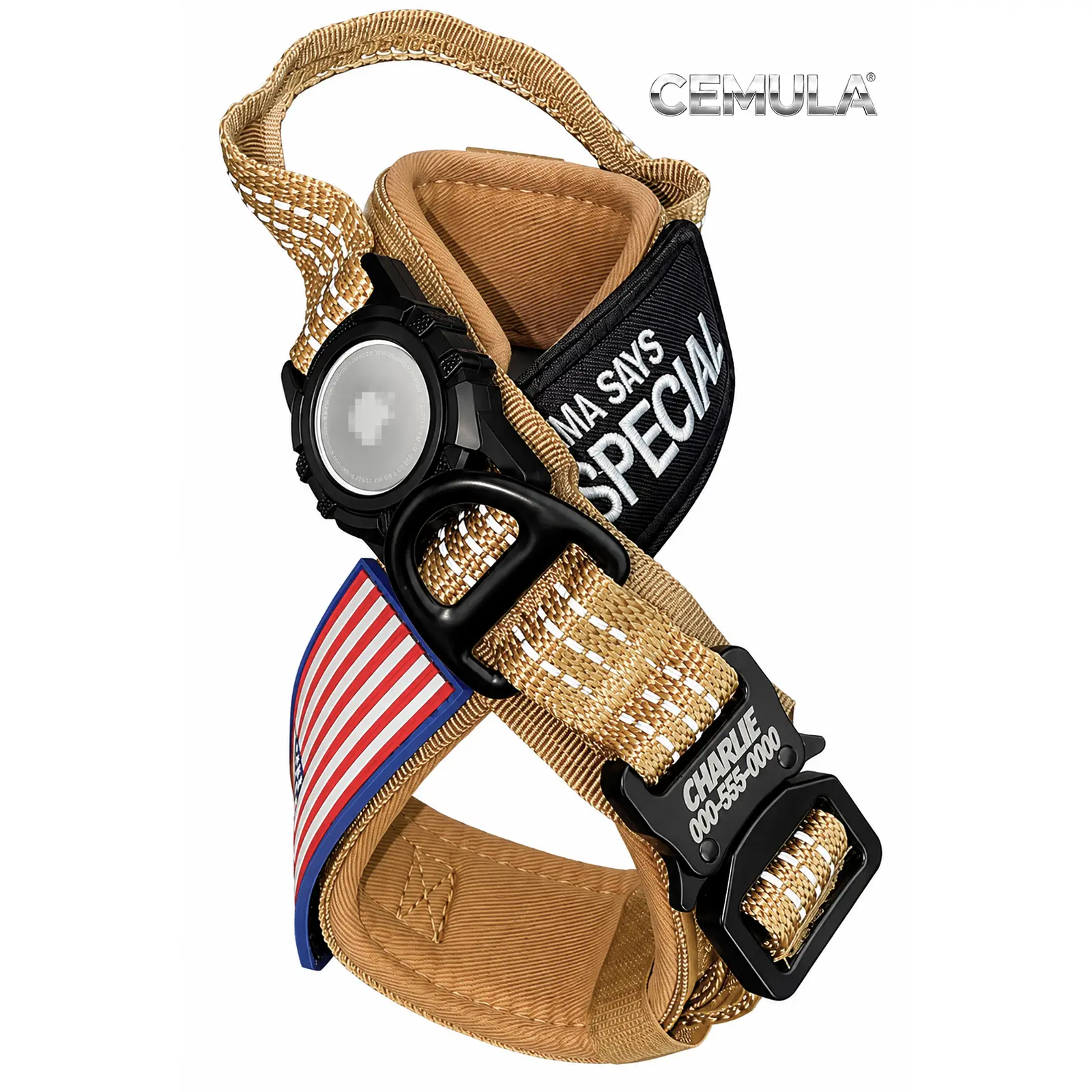 Desert tan tactical recovery collar