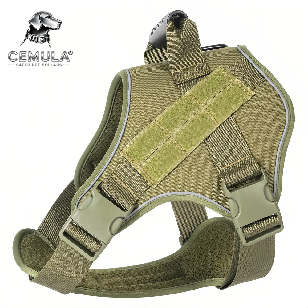 Army Green tactical dog harness
